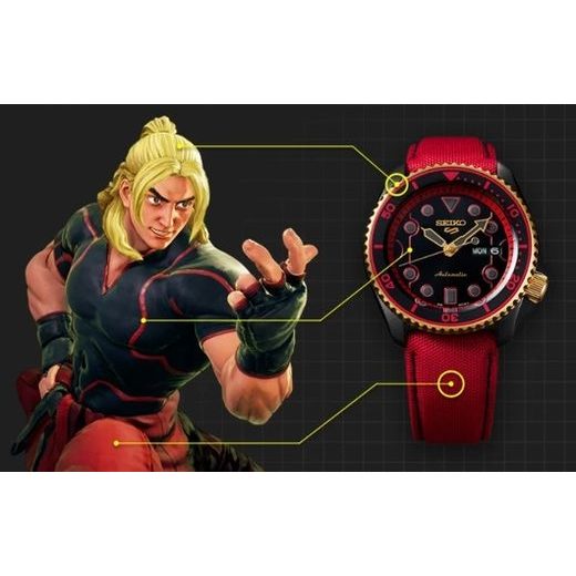 SEIKO 5 SPORTS SRPF20K1 KEN STREET FIGHTER LIMITED EDITION - SEIKO - BRANDS