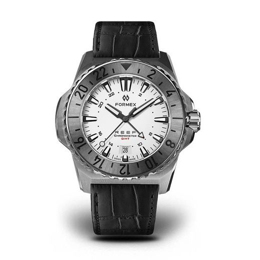 FORMEX REEF GMT AUTOMATIC CHRONOMETER WHITE DIAL WITH RED GMT - REEF - BRANDS