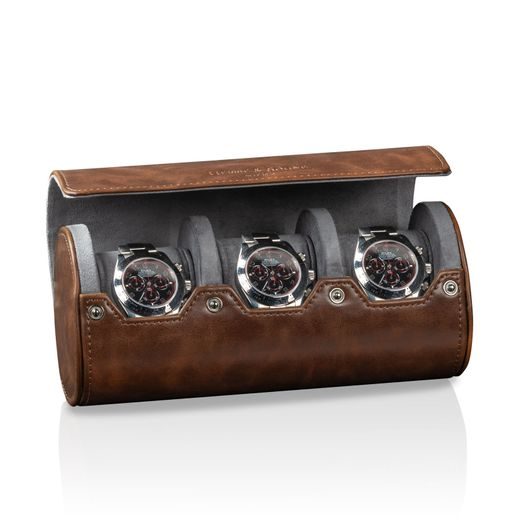 WATCH CASE HEISSE & SÖHNE VINTAGE 3 70019-170 - WATCH BOXES - ACCESSORIES