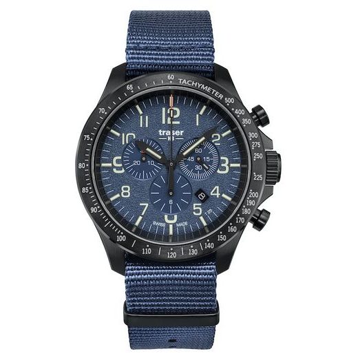 TRASER P67 OFFICER PRO CHRONOGRAPH BLUE NATO - HERITAGE - BRANDS