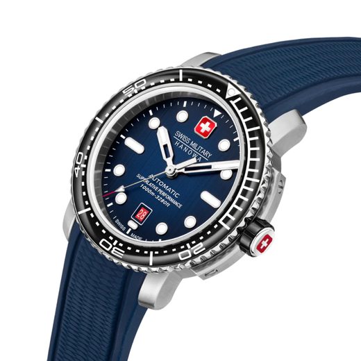 SWISS MILITARY HANOWA - MAITRE PLONGEUR AUTOMATIC SMWGL0002002SET - GENTS COLLECTION - ZNAČKY