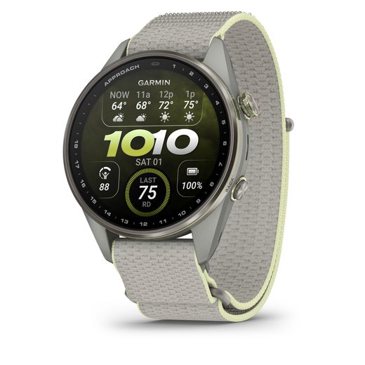 GARMIN APPROACH® S72 – 47 MM TITANOVÁ LUNETA SILVER/CITRON 010-04148-04 - APPROACH - ZNAČKY