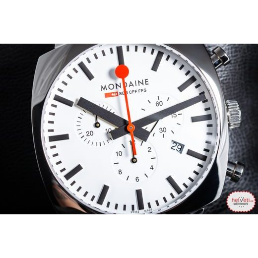 Mondaine evo big top chronograph quartz watch