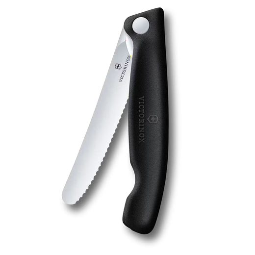 PIKNIKOVÝ NŮŽ VICTORINOX SWISS CLASSIC WAVY 11CM ČERNÝ 6.7833.F - KAPESNÍ NOŽE - OSTATNÍ
