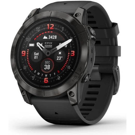 GARMIN EPIX™ PRO 51MM (GEN 2) SAPPHIRE EDITION CARBON GRAY DLC TITANIUM / BLACK BAND - 010-02804-01 - EPIX - ZNAČKY