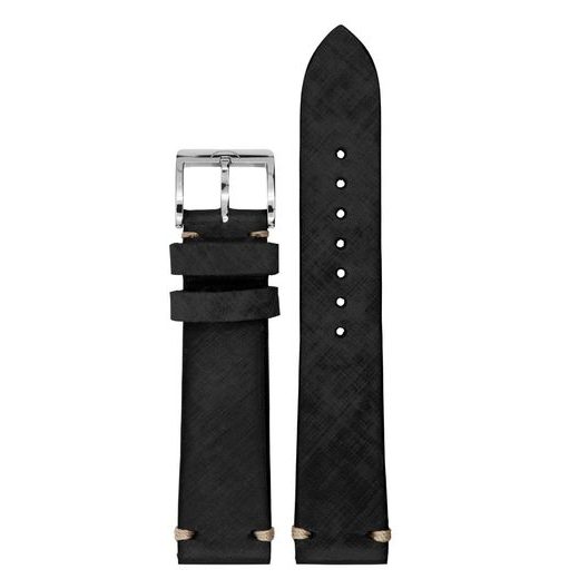 MEISTERSINGER SVSL BLACK LEATHER STRAP - STRAPS - ACCESSORIES