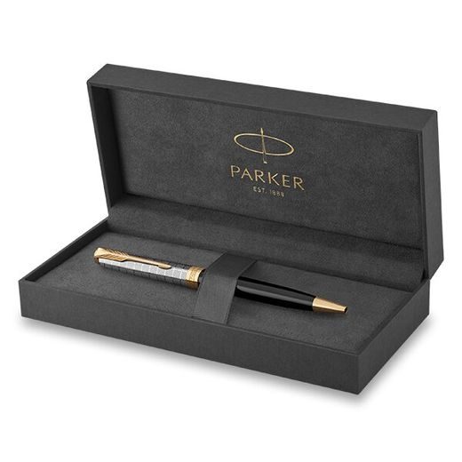 KULIČKOVÉ PERO PARKER SONNET PREMIUM METAL BLACK GT 1502/525978 - BALLPOINT PENS - ACCESSORIES