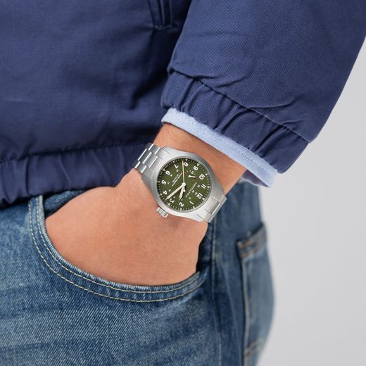 HAMILTON KHAKI FIELD MECHANICAL POWER RESERVE 40 MM H69509160 - KHAKI FIELD - ZNAČKY