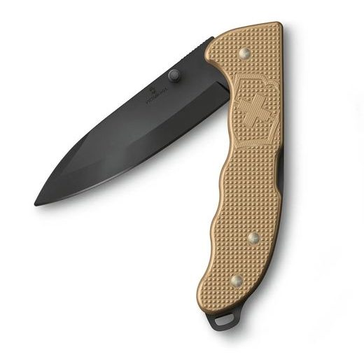 NŮŽ VICTORINOX EVOKE BS ALOX, BEIGE 0.9415.DS249 - POCKET KNIVES - ACCESSORIES