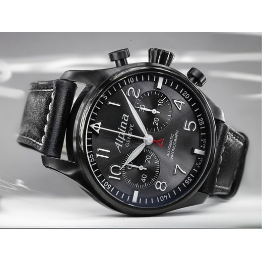 ALPINA STARTIMER PILOT AUTOMATIC CHRONOGRAPH "BLACKSTAR" AL-860GB4FBS6 - ALPINA - BRANDS