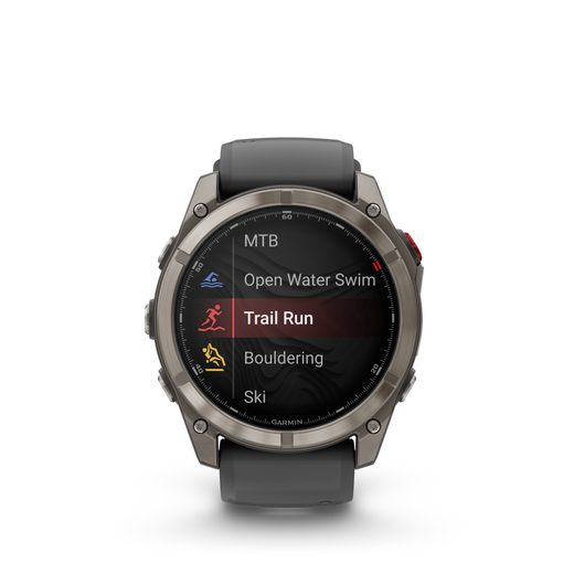 GARMIN FĒNIX® 8 PRO – 51 MM, AMOLED SAPPHIRE, TITANIUM WITH SILICONE STRAP GRAPHITE/BLACK 010-03199-11 - FENIX 8 PRO 51MM - BRANDS