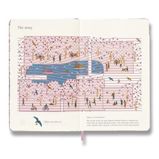 DIÁŘ MOLESKINE 2022-23 SAKURA JOGGING 18MĚSÍČNÍ - TÝDENNÍ - TVRDÉ DESKY - L 1206/5709016 - DIÁŘE A ZÁPISNÍKY - OSTATNÍ