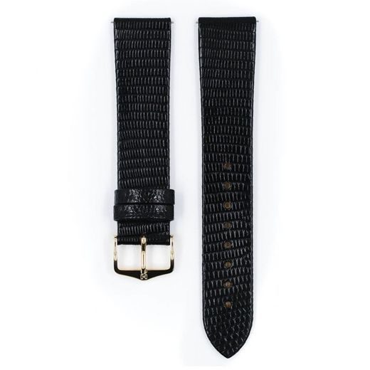 ŘEMÍNEK HIRSCH LIZARD 1 - ČERNÝ, LESK - STRAPS - ACCESSORIES