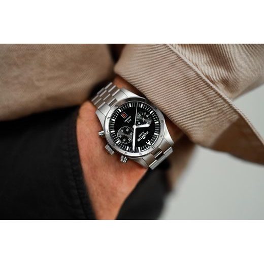 FORTIS FLIEGER F-43 BICOMPAX BLACK F4240006 - FLIEGER - BRANDS