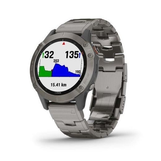 GARMIN FENIX6 PRO SAPPHIRE, TITANIUM/TITANIUM BAND (MAP/MUSIC) 010-02158-23 - GARMIN - ZNAČKY