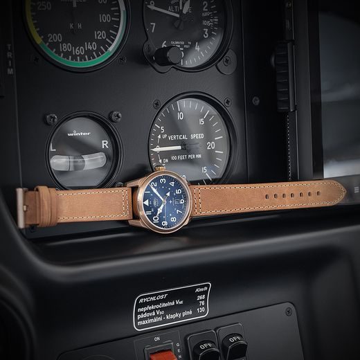 PRIM PILOT DUAL TIME - E W91P.13250.E - AUTOMATIC - MĂRCI