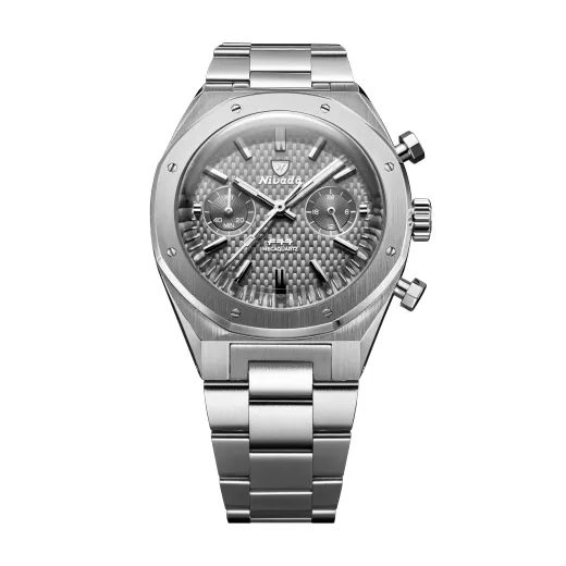 NIVADA GRENCHEN F77 CHRONO MECAQUARTZ GREY 38 MM - F77 - BRANDS