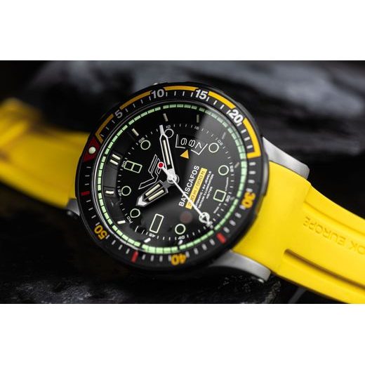 VOSTOK EUROPE BATISCAFOS AUTOMATIC NH35-511E767 - YELLOW RUBBER STRAP - BATISCAFOS - BRANDS