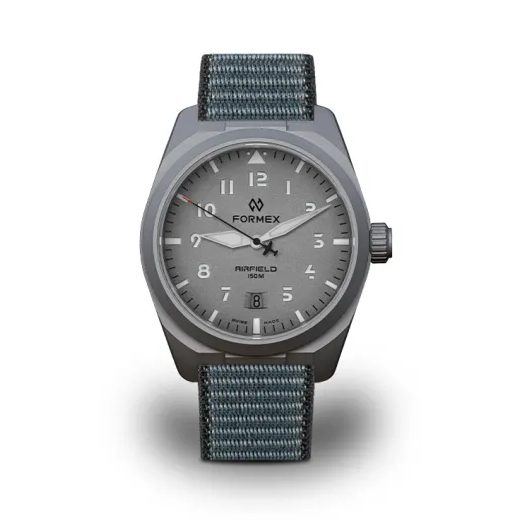 FORMEX AIRFIELD AUTOMATIC TARMAC GREY BLUE/GREY NYLON-VELCRO 0661.1.6546.844 - FIELD AUTOMATIC - MĂRCI