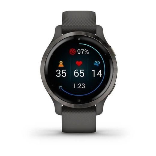 GARMIN VENU2S SLATE/BLACK BAND 010-02429-10 - VENU2S - BRANDS