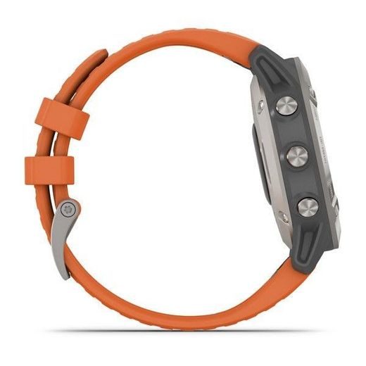 GARMIN FENIX6 PRO SAPPHIRE, TITANIUM/ORANGE BAND (MAP/MUSIC) 010-02158-14 - GARMIN - ZNAČKY