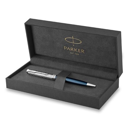 KULIČKOVÉ PERO PARKER SONNET PREMIUM METAL BLUE CT 1502/5259649 - BALLPOINT PENS - ACCESSORIES