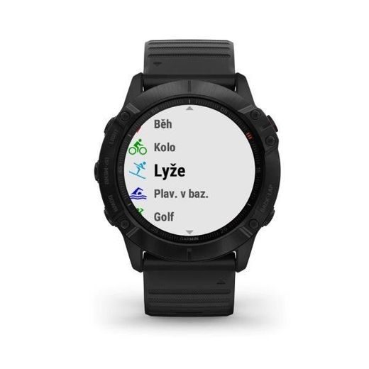 GARMIN FENIX6X PRO GLASS, BLACK/BLACK BAND (MAP/MUSIC) 010-02157-01 - GARMIN - BRANDS