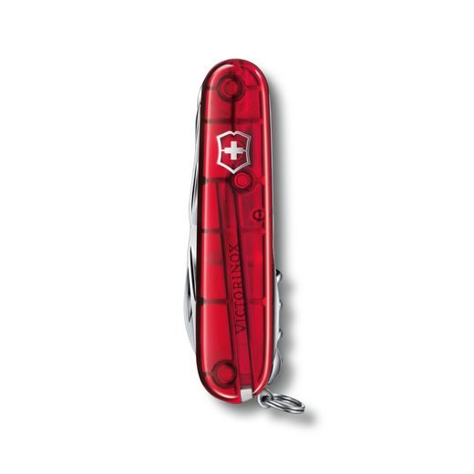 KNIFE VICTORINOX HUNTSMAN RED TRANSPARENT - POCKET KNIVES - ACCESSORIES