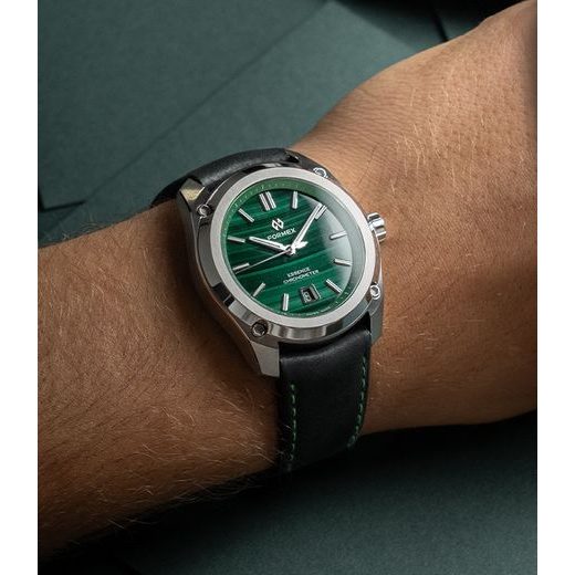 FORMEX ESSENCE FORTYONE AUTOMATIC CHRONOMETER MALACHITE STEEL BRACELET 0334.1.6690.100 - ESSENCE - ZNAČKY