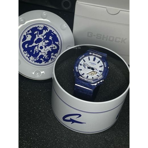 CASIO G-SHOCK GA-2100BWP-2AER BLUE PORCELAIN EDITION - CASIO - ZNAČKY