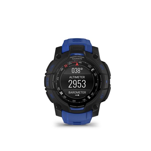 GARMIN INSTINCT® 3 – 45 MM, AMOLED BLACK S ŘEMÍNKEM BOLT BLUE / BLACK 010-02936-03 - INSTINCT 3 - ZNAČKY