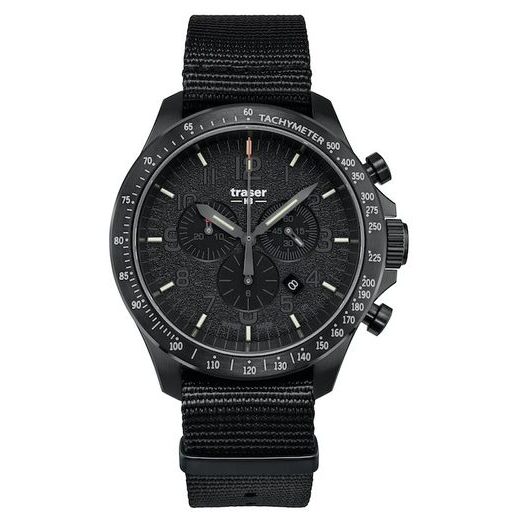 TRASER P67 OFFICER PRO CHRONOGRAPH BLACK NATO - HERITAGE - ZNAČKY