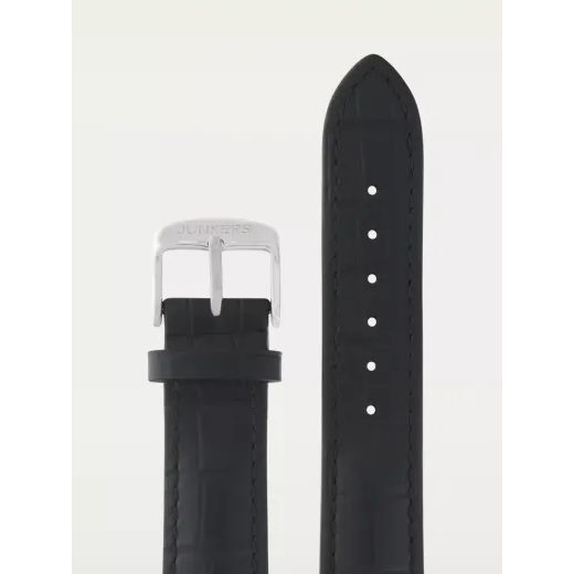LEATHER STRAP JUNKERS XL 20MM - BLACK/CROCO - STRAPS - ACCESSORIES