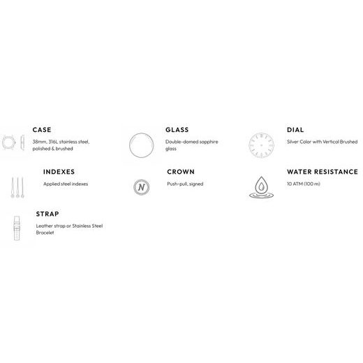 NIVADA GRENCHEN ANTARCTIC GLACIER 38 MM - ANTARCTIC - BRANDS