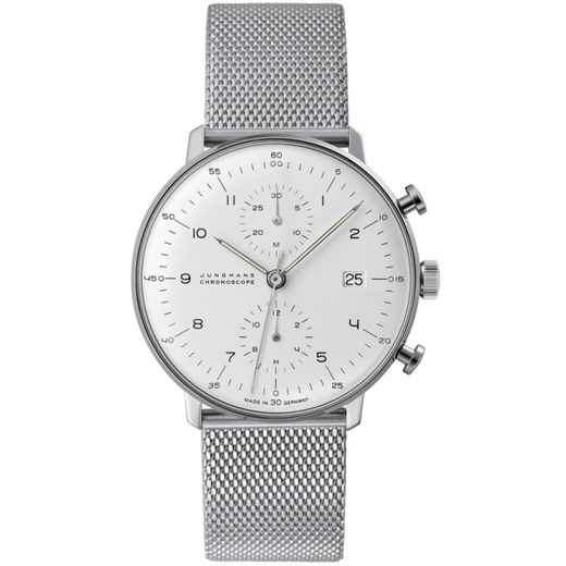 JUNGHANS MAX BILL CHRONOSCOPE 27/4003.46 - MAX BILL CHRONOSCOPE - ZNAČKY