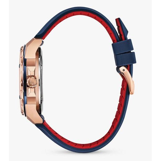 Bulova men's watch rubber strap cheap