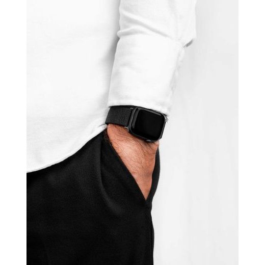 ŘEMÍNEK HIRSCH VOCEM PRO APPLE WATCH - ČERNÝ - STRAPS - ACCESSORIES
