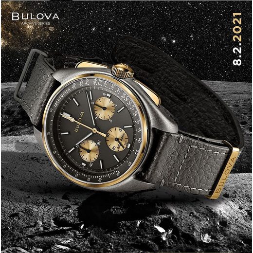 BULOVA LUNAR PILOT CHRONOGRAPH 98A285 50TH ANNIVERSARY LIMITED EDITION - ARCHIVE SERIES - BRANDS