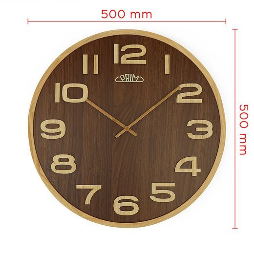 WALL CLOCK PRIM TIMBER VENEER E07P.4153.50 - WALL CLOCK - ACCESSORIES