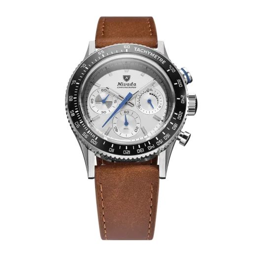 NIVADA GRENCHEN CHRONOKING MECAQUARTZ RACING GREY - INTER. BEZEL - CHRONOMASTER - ZNAČKY