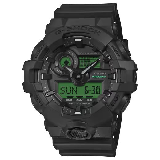CASIO G-SHOCK GA-700BEG-1AER BLACK AND ELECTRO GREEN SERIES - G-SHOCK - ZNAČKY