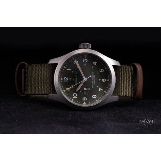 HAMILTON KHAKI FIELD MECHANICAL POWER RESERVE 40 MM H69509960 - KHAKI FIELD - ZNAČKY