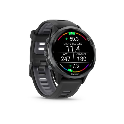 GARMIN FORERUNNER® 970 TITANOVÁ LUNETA CARBON GREY DLC, POUZDRO BLACK A SILIKONOVÝ ŘEMÍNEK BLACK/WHITE 010-02969-10 - FORERUNNER 970 - ZNAČKY