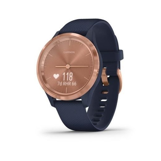 GARMIN VIVOMOVE3S SPORT, ROSEGOLD/BLUE BAND 010-02238-23 - GARMIN - BRANDS