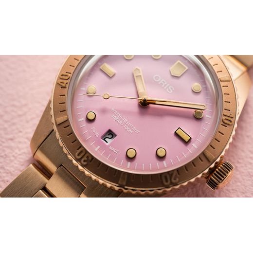 ORIS DIVERS SIXTY-FIVE COTTON CANDY LIPSTICK PINK 01 733 7771 3158-07 8 19 15 - DIVERS - ZNAČKY