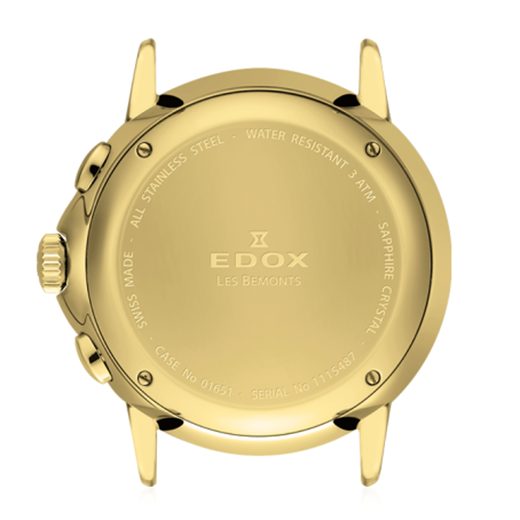 EDOX LES BÉMONTS SLIM LINE DATE QUARTZ 57001-37J-AID - EDOX - ZNAČKY