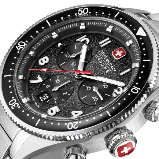 SWISS MILITARY HANOWA GREYHOUND CHRONO SMWGI0003803 - GENTS COLLECTION - BRANDS