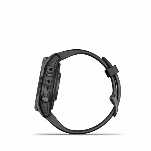 GARMIN FĒNIX 7S PRO SAPPHIRE SOLAR EDITION CARBON GRAY DLC TITANIUM / BLACK BAND - 010-02776-11 - FENIX 7S - BRANDS