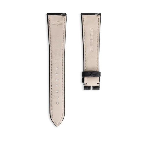 VULCAIN CARBON BLACK LEATHER STRAP - STRAPS - ACCESSORIES