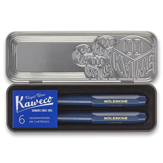 SADA PLNICÍ A KULIČKOVÉ PERO MOLESKINE KAWECO 1331/171722 - VÝBĚR BAREV - PENS SETS - ACCESSORIES